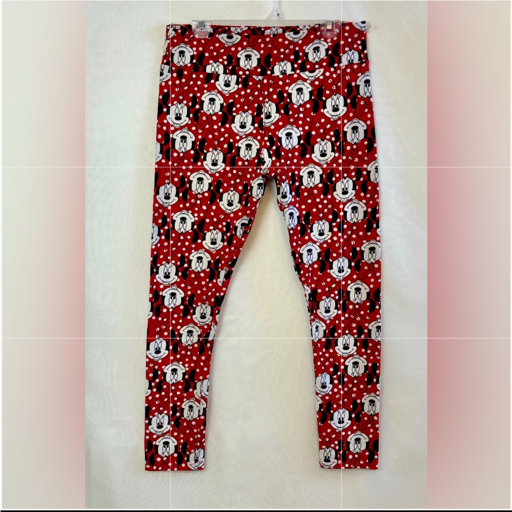 LuLaroe Women’s Minnie Mouse Stretch Tall and  Curvy  Leggings